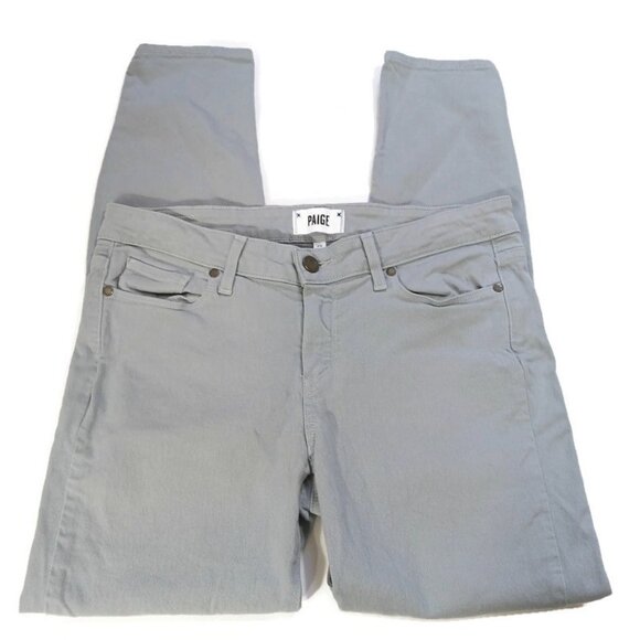 Paige Womens Verdugo Ankle Jeans Size 29 Light Gray Skinny Mid Rise Flawed - Picture 5 of 9